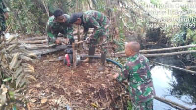 Kodam XIX/Tuanku Tambusai Intensifkan Pemadaman Karhutla di Kuala Cenaku