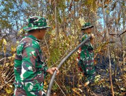 Kodam XIX/Tuanku Tambusai Terus Perkuat Pemadaman Karhutla di Pulau Jum’at, Titik Asap Masih Ditangani