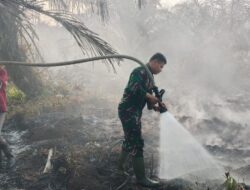 Cegah Api Meluas, Kodam XIX/Tuanku Tambusai Intensifkan Patroli dan Pemadaman di Siak